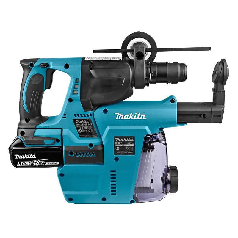 Perfo-burineur MAKITA DHR243RTJW SDS-Plus 18V Li-Ion (2x5Ah) 24 mm - Image 2