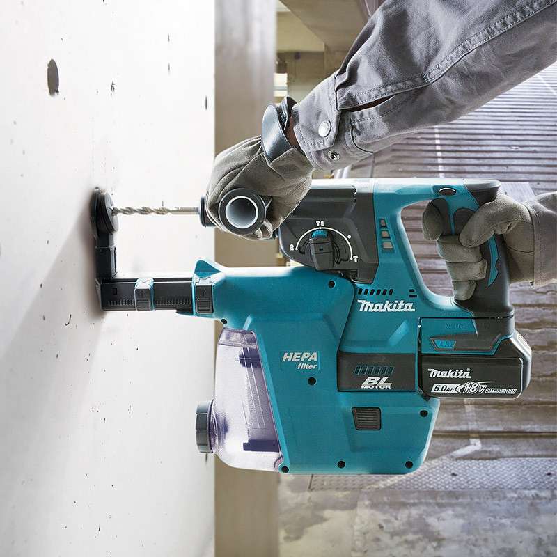 Perfo-burineur MAKITA DHR243RTJW SDS-Plus 18V Li-Ion (2x5Ah) 24 mm - Image 8