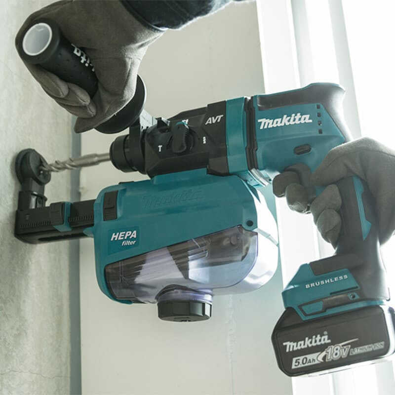 Perfo-burineur SDS+ Brushless 2x5Ah 18V LXT ® MAKITA DHR182RTJ en MAKPAC - Image 2
