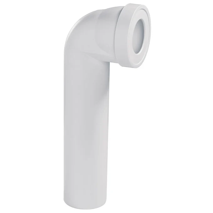 Pipe WC rigide longue coudée mâle Ø100, à coller - Wirquin - 71060101