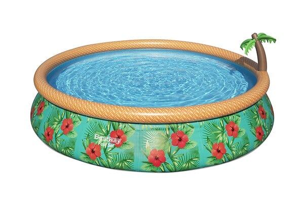 Piscine autoportante avec fontaine - Ronde - D457xH84cm - Image 2