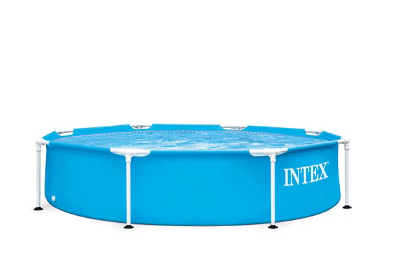 INTEX - Piscine tubulaire ronde diam2,44 x 0,51 m – Piscine hors-sol robuste pour jardin