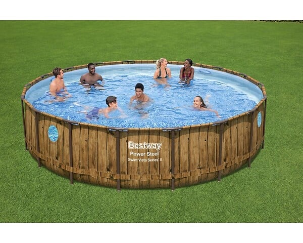 BESTWAY - Piscine tubulaire Power Steel - Ronde - D549xH122cm - Image 2