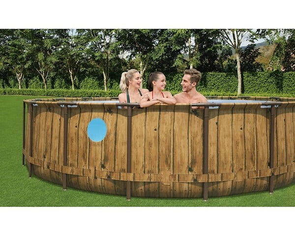BESTWAY - Piscine tubulaire Power Steel - Ronde - D549xH122cm - Image 3
