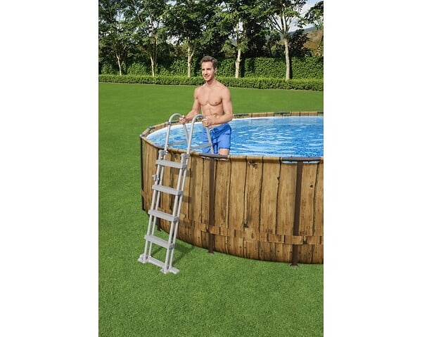 BESTWAY - Piscine tubulaire Power Steel - Ronde - D549xH122cm - Image 4