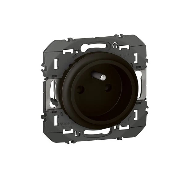 Prise de courant easyréno 2P+T faible profondeur dooxie 16A noir - Image 3