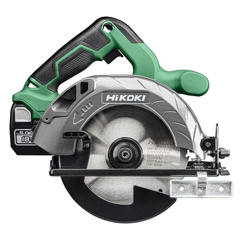 Scie circulaire 18V HIKOKI C1806DAWRZ 2 x 5,0Ah Ø 165mm 57mm - Image 2