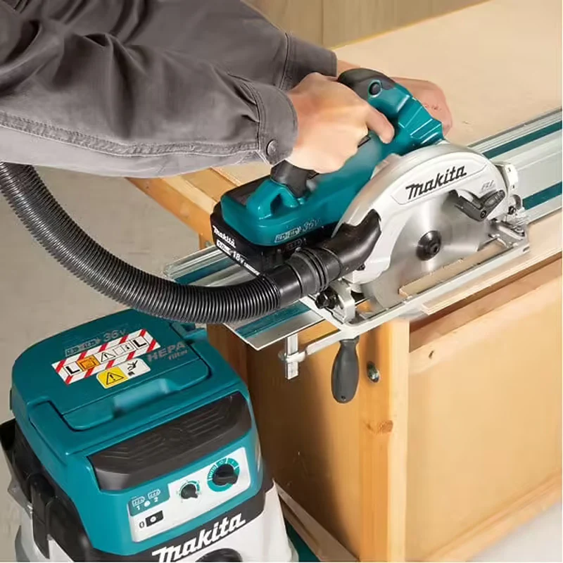 Scie circulaire Ø 190 mm 2x5Ah 18V LXT ®MAKITA DHS782PT2J en coffret et chargeur double - Image 2