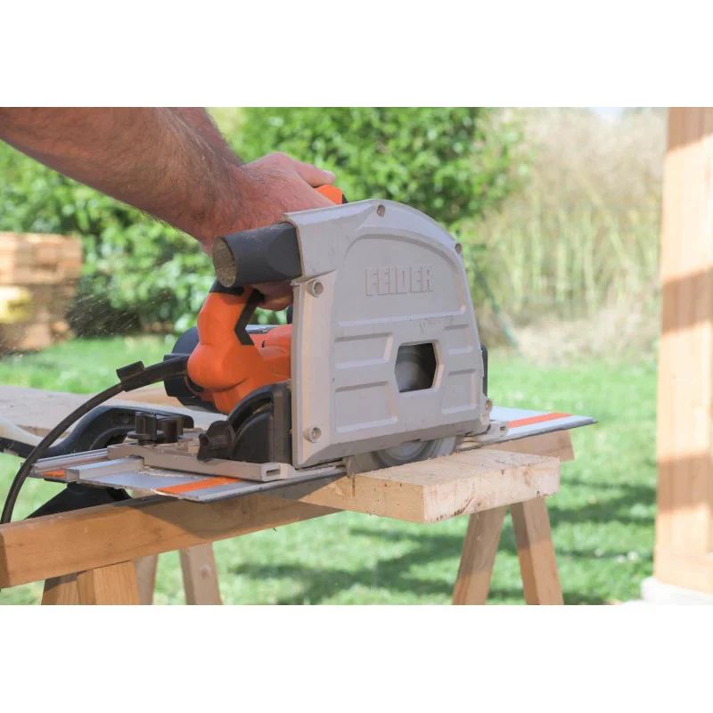 Scie plongeante FEIDER FS1612-1 1400 W 165 mm avec rail de guidage - Image 2