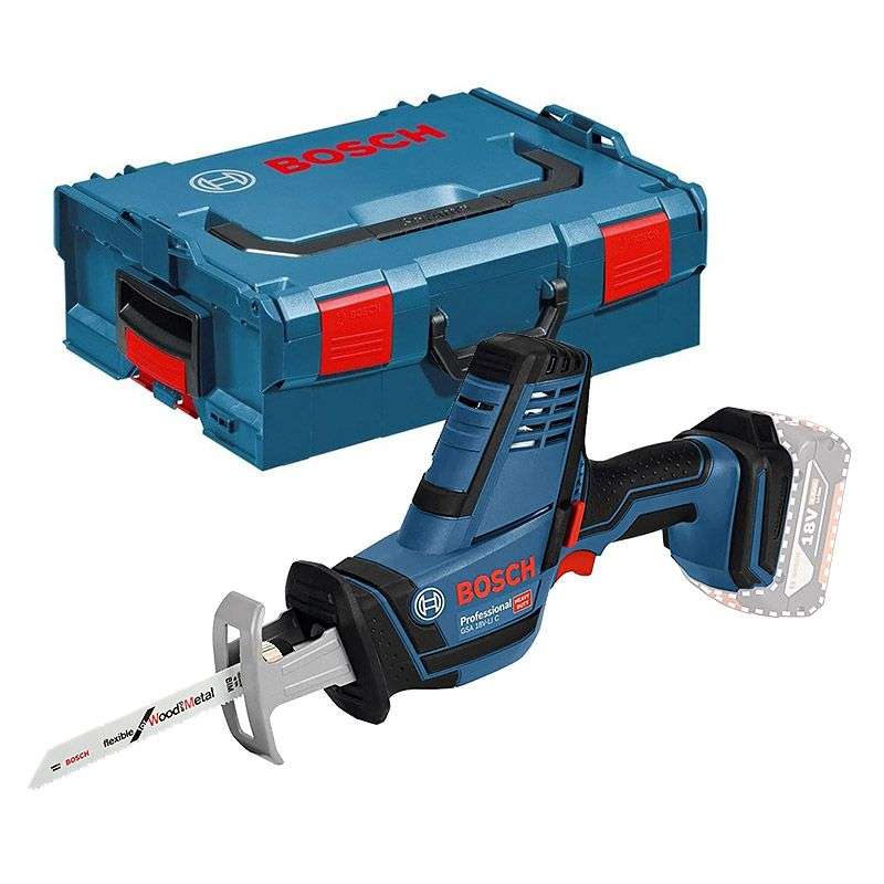 Scie Sabre sans fil BOSCH 06016A5001 GSA 18 V-LI C Professional (vendu sans batterie) + L-Boxx