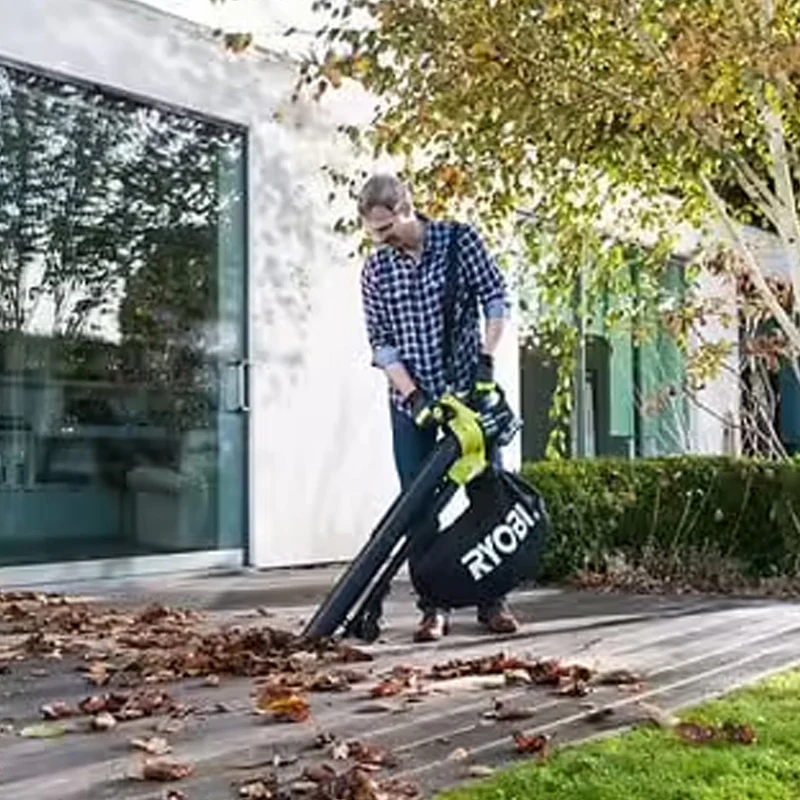 Souffleur aspiro-broyeur 18V RYOBI OBV18 Brushless sac collecteur 35L (vendu sans batterie) - Image 3