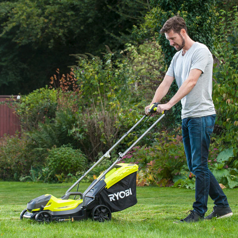 Tondeuse 18V RYOBI RLM18X33B40 - Ø coupe 33 cm - ramassage et mulching - 1 bat Li-Ion 4,0 Ah + chargeur rapide - Image 5