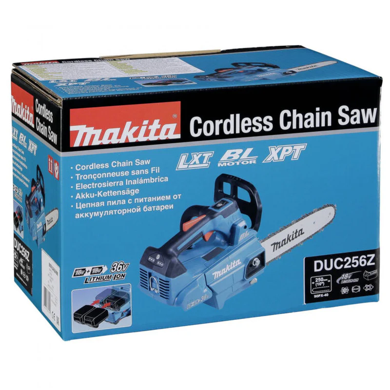 Tronçonneuse d'élagage MAKITA DUC256Z - 2x18V LXT guide de 25 cm (Solo) - Image 5