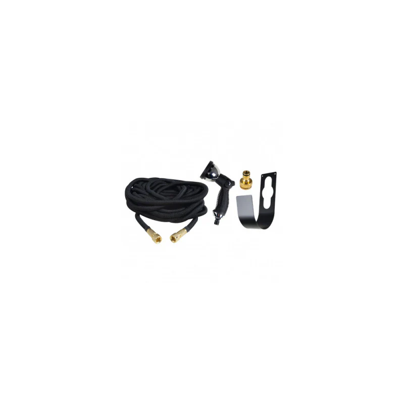 Tuyau extensible GREEN & GROW GG008573+GG006760 + pistolet multi-jets + Support en métal