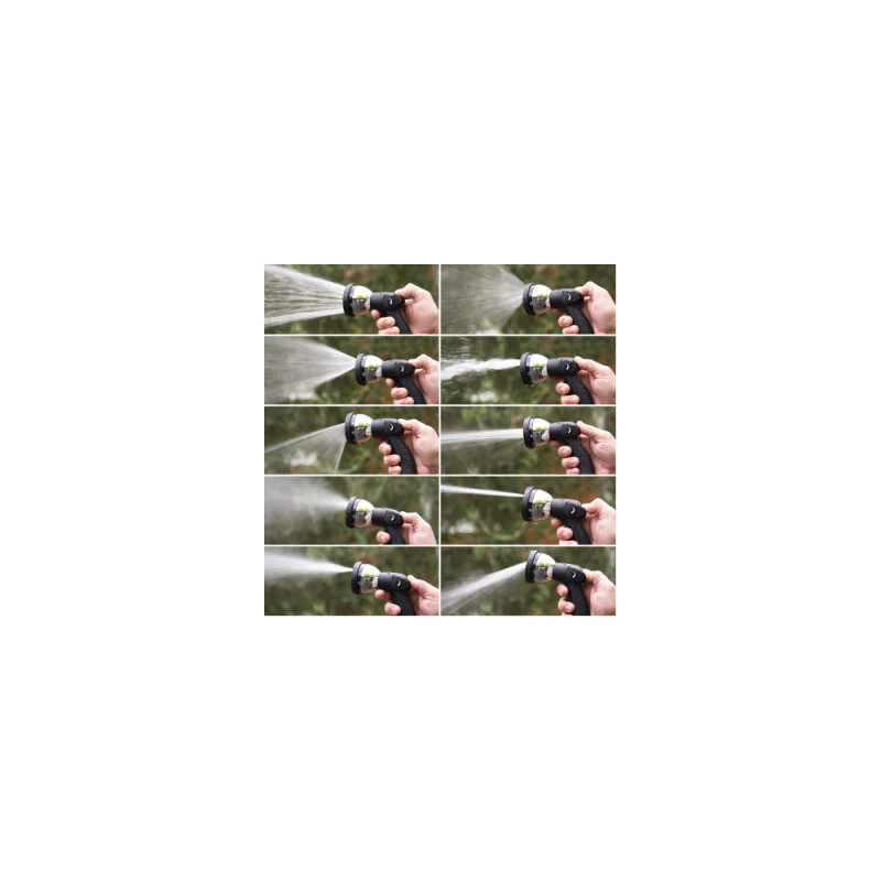 Tuyau extensible GREEN & GROW GG008573+GG006760 + pistolet multi-jets + Support en métal - Image 11