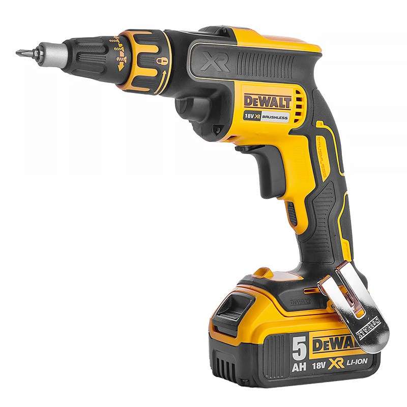 Visseuse à placo 18V DEWALT DCF620P2K-QW Brushless avec coffret, 2 batteries 5,0 Ah et un chargeur pour vis à bande - Image 3