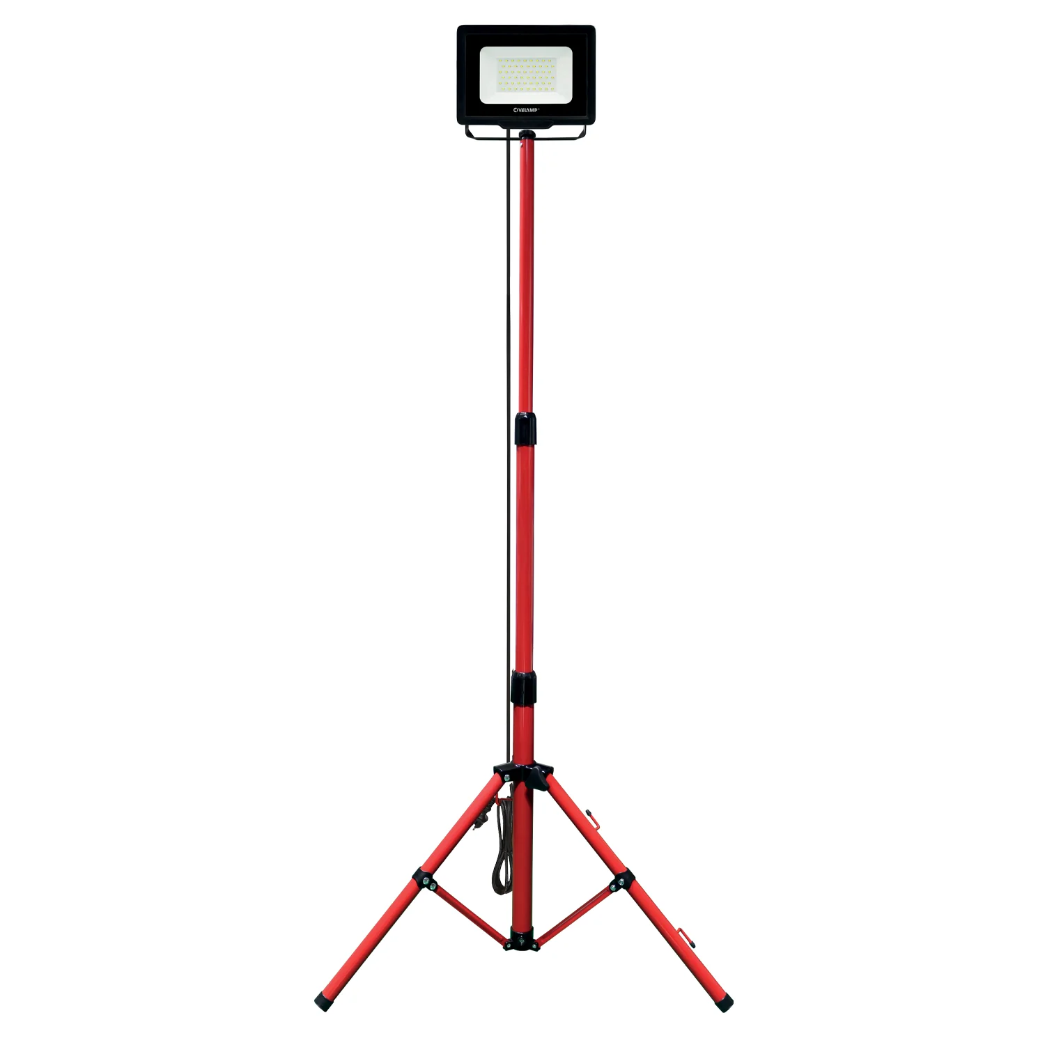 WAINGRO + TRÉPIED : Projecteur LED SMD 50W IP65, noir 4000K avec trépied et câble 3m - VELAMP - IS746NG
